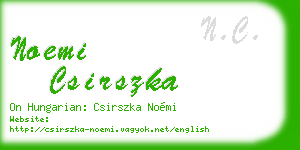 noemi csirszka business card